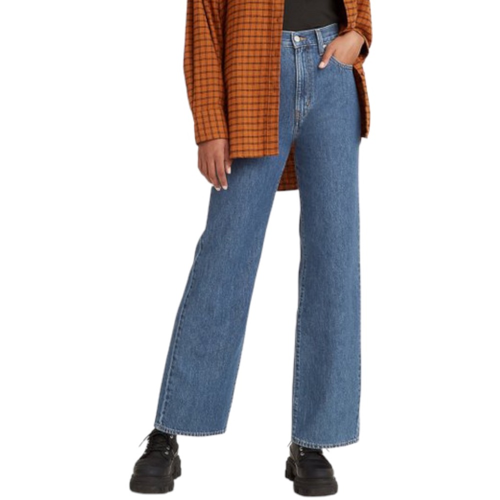 Levi's High Waisted Straight Jeans (25)